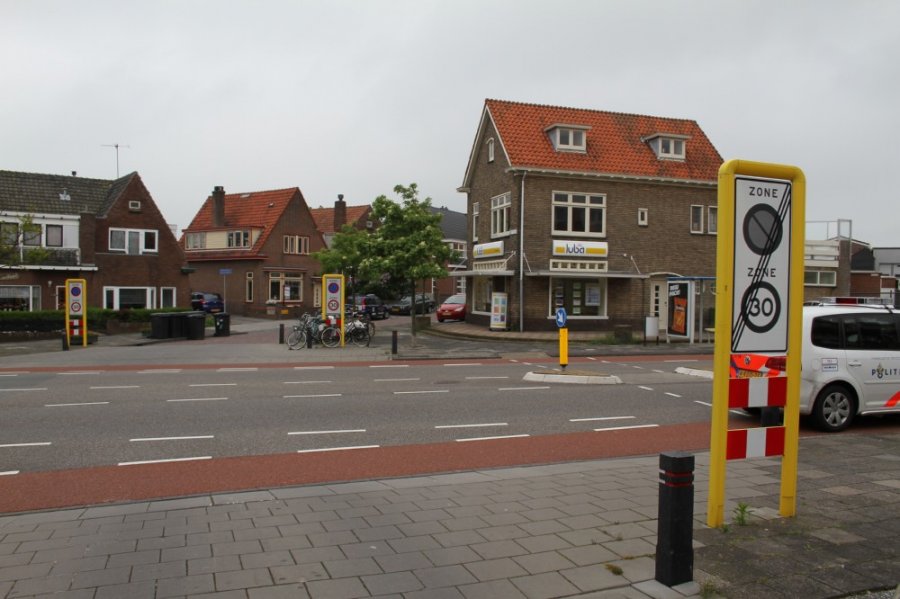 Ongeval Fiets contra auto Piethein Plein Noordwijk